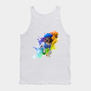 Artistic Dachshund Tank Top